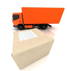 parcel delivery concept