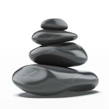 Stack Of Spa Hot Stones