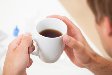 Hands Lemon Tea Cup