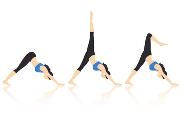 Yoga Actions Vector