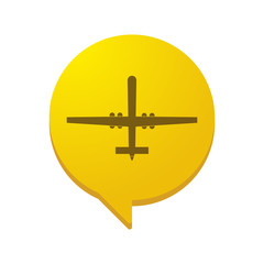 Obraz premium Comic balloonn with a drone