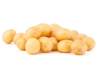 new potato tuber isolated on white background cutout