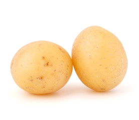 new potato tuber isolated on white background cutout