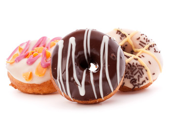 doughnut or donut isolated on white background cutout