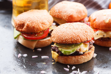 home made burgers