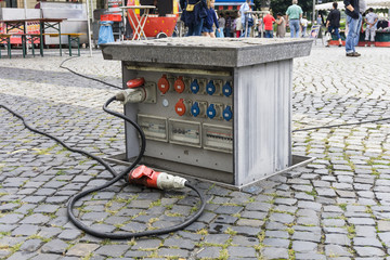 Öffentlicher Elektroanschluss