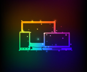 Responsive symbol,Rainbow vector © mamanamsai