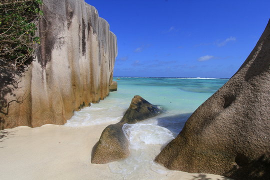 Rochers, Anse source d'argent, Seychelles