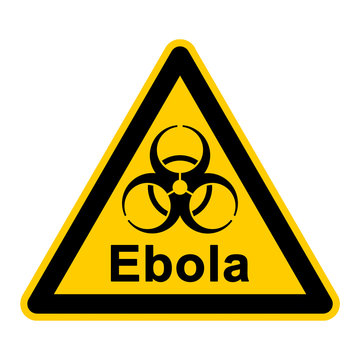 wso72 WarnSchildOrange - english warning sign: caution ebola virus disease - German Warnschild: Warnung vor Ebolafieber - g1015