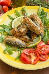 Sardine ripiene, impanate e fritte
