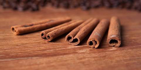 cinnamon sticks closeup