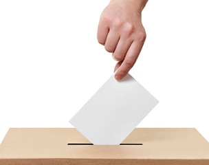 ballot box casting vote election