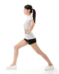 girl doing stretch exercise