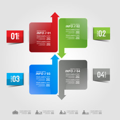 Modern design for business infographic