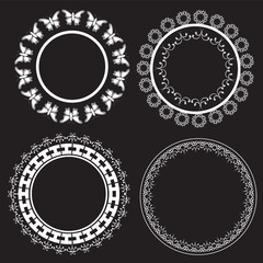 Vintage round frames - Illustration