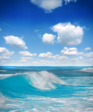 Fototapeta Blue Ocean Wave