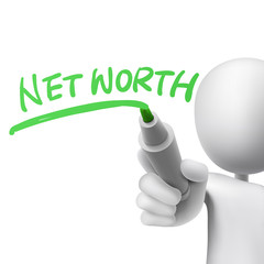 net worth written by a man