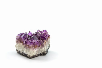 Crystal Stone, purple rough amethyst crystals.