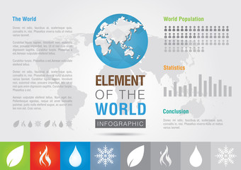 Element of the world. Icon symbol signage Info graphic. Creative