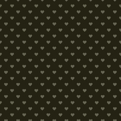 Romantic seamless pattern with hearts. Beautiful  vector