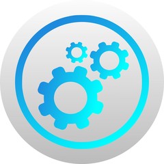 Gears icon (vector)