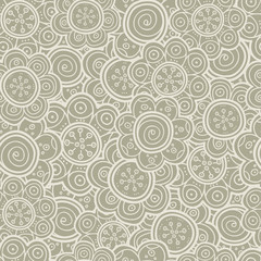 Floral seamless pattern. Vector illustration. Beautiful