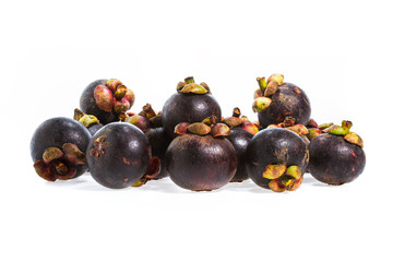 Mangosteen fruit isolated