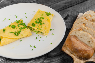 Fresh french omelette