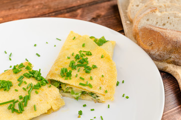 Fresh french omelette