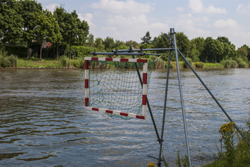 Fototapeta na wymiar Water polo on a lake 