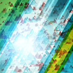 Abstract technology futuristic triangles vector background