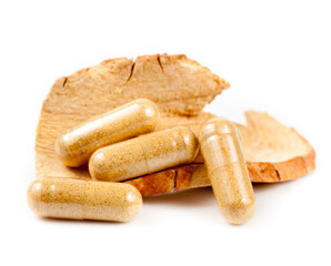 Close up image of herbal medicine