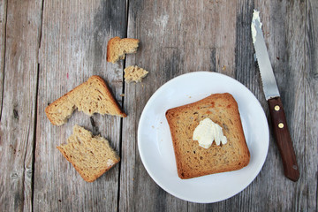 Toast with butter