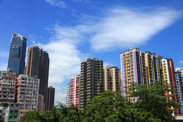 Obraz premium Tsuen Wan, Hong Kong
