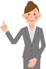 ビジネスウーマン　ポイント　