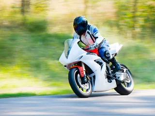 Gordijnen Motorbike racing © sergio37_120