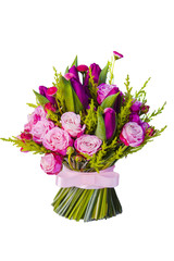 Beautiful bouquet isolated on white background
