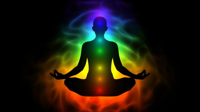 Human energy body, aura, chakra in meditation