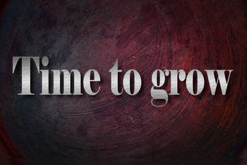 Time to grow text on Background