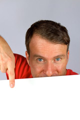 leere Werbetafel