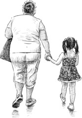 grandmother and granddaughter