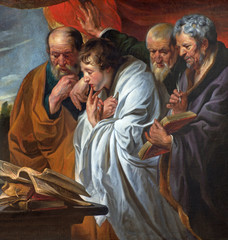 Mechelen - Four Evangelists paint in church of st. John