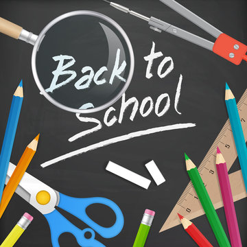 back to school vector background
