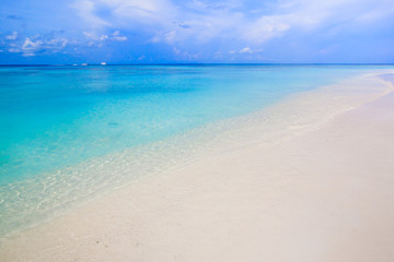 Fototapeta na wymiar White sand beach of Andaman Sea in Tachai island - Thailand