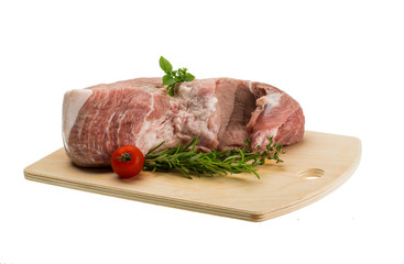 Raw pork meat