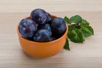 Fresh plums