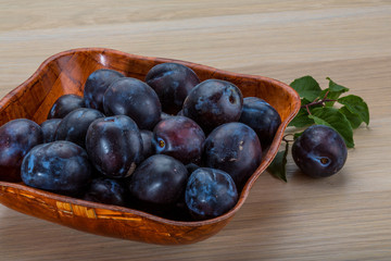 Fresh plums