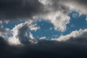 Obraz premium Storm Clouds Building and Swirling in the Sky