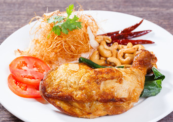 Fried chicken with lemon grass herb