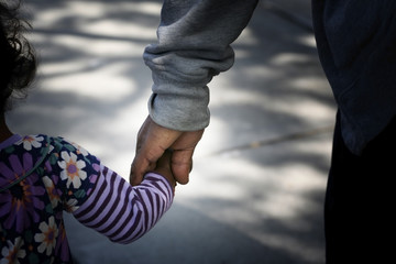 African-American Family: father and child